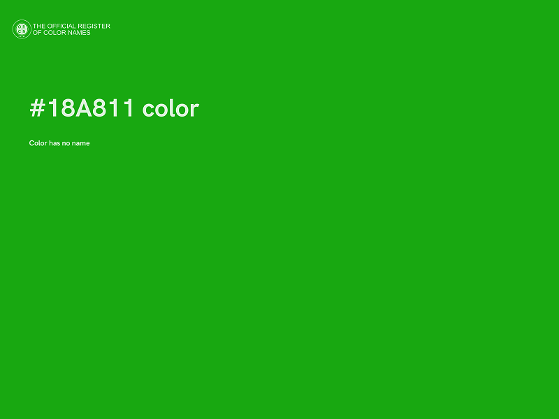 #18A811 color image