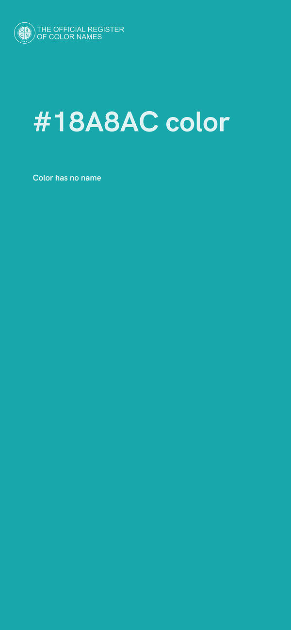 #18A8AC color image