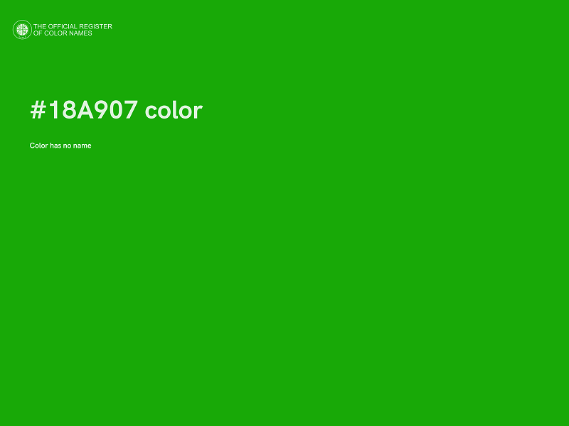 #18A907 color image