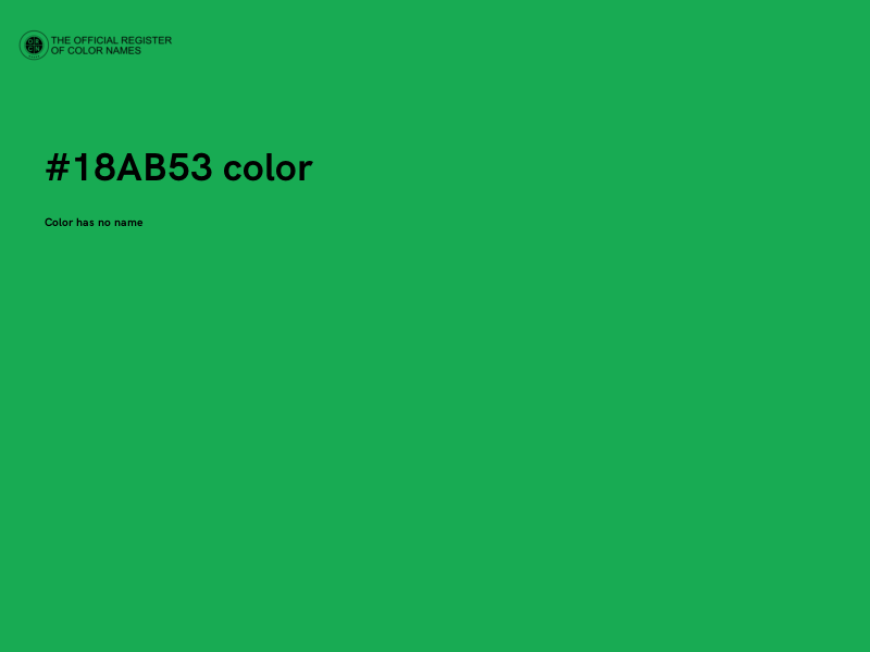 #18AB53 color image