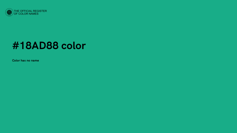 #18AD88 color image
