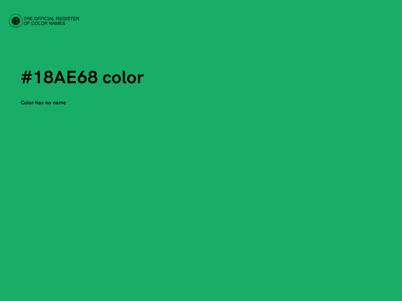 #18AE68 color image