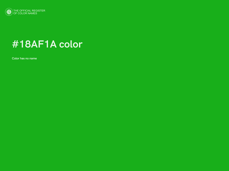 #18AF1A color image