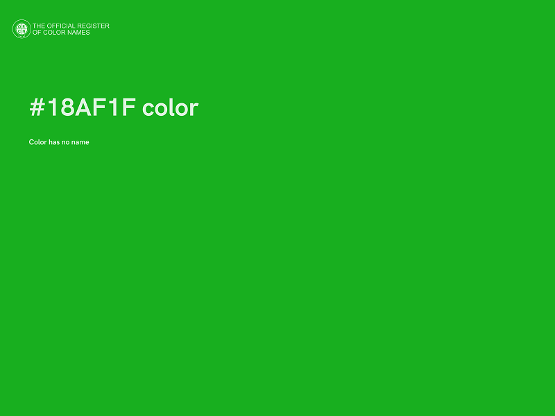 #18AF1F color image