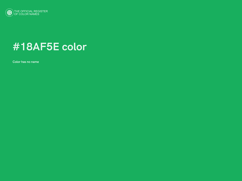 #18AF5E color image