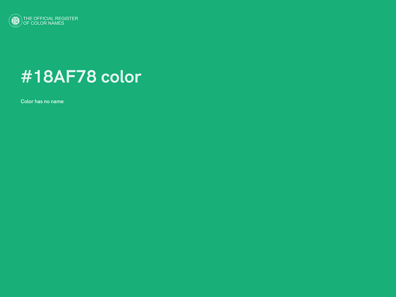 #18AF78 color image