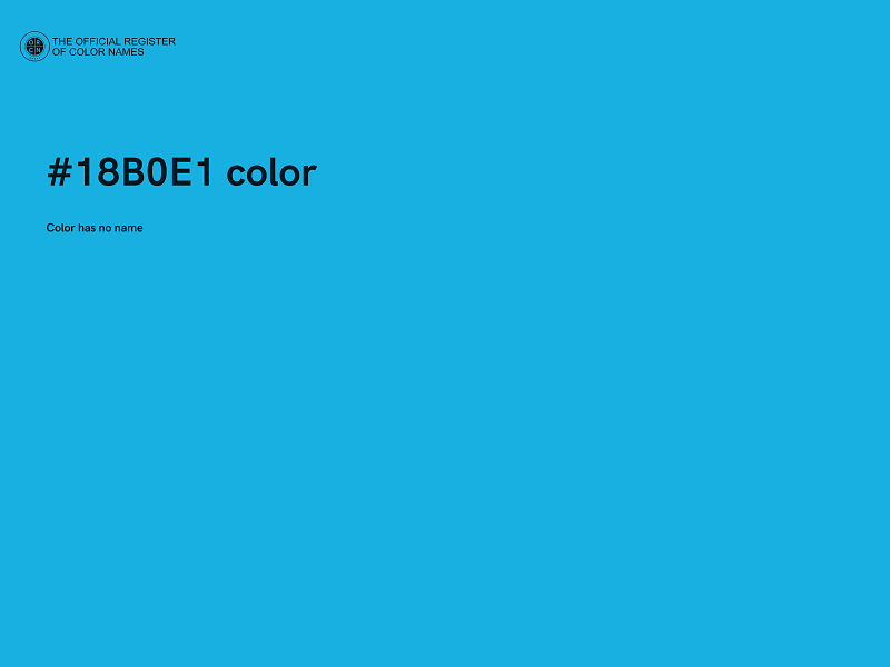 #18B0E1 color image