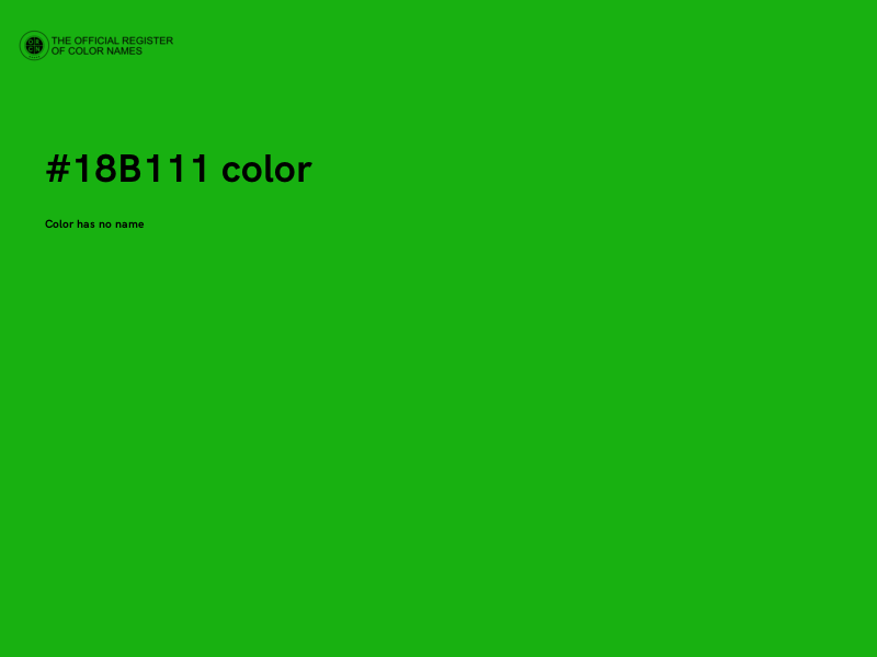 #18B111 color image