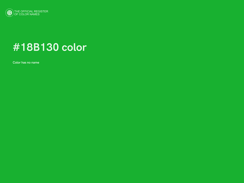 #18B130 color image