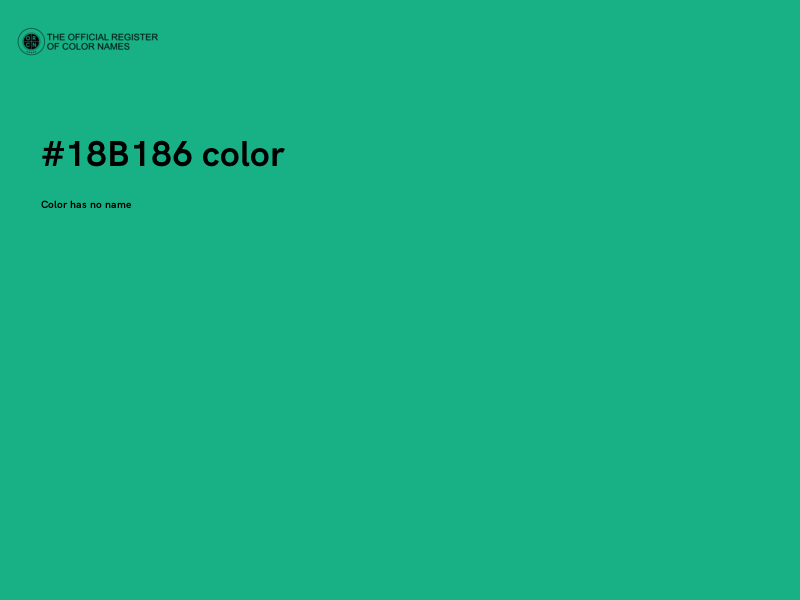 #18B186 color image