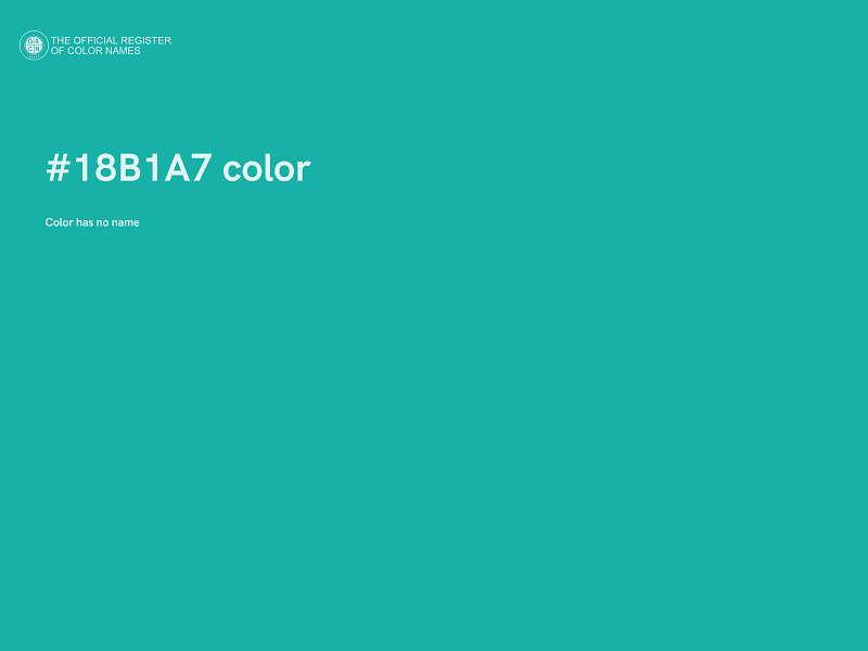 #18B1A7 color image