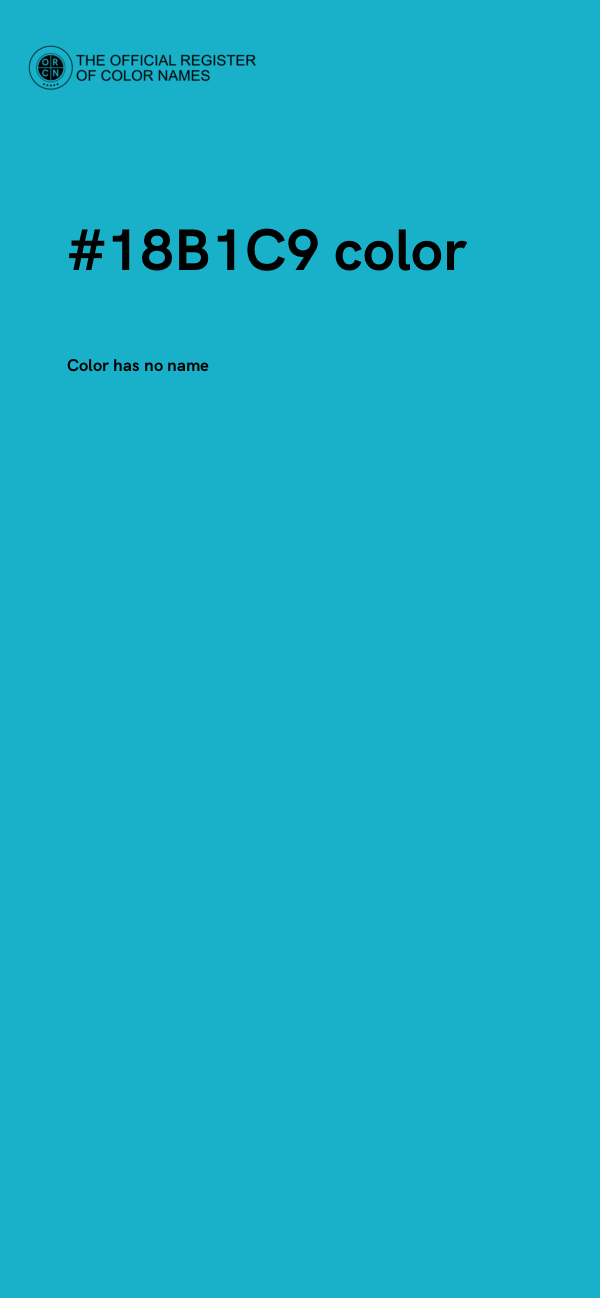 #18B1C9 color image
