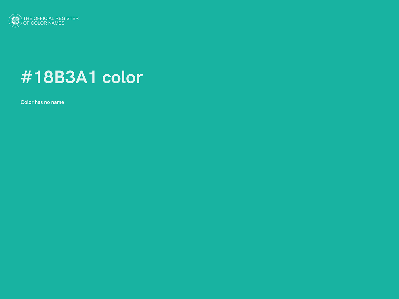 #18B3A1 color image