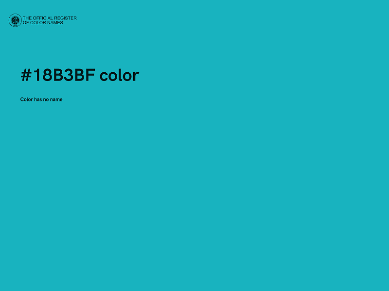 #18B3BF color image