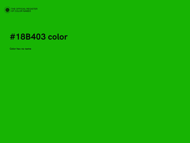 #18B403 color image