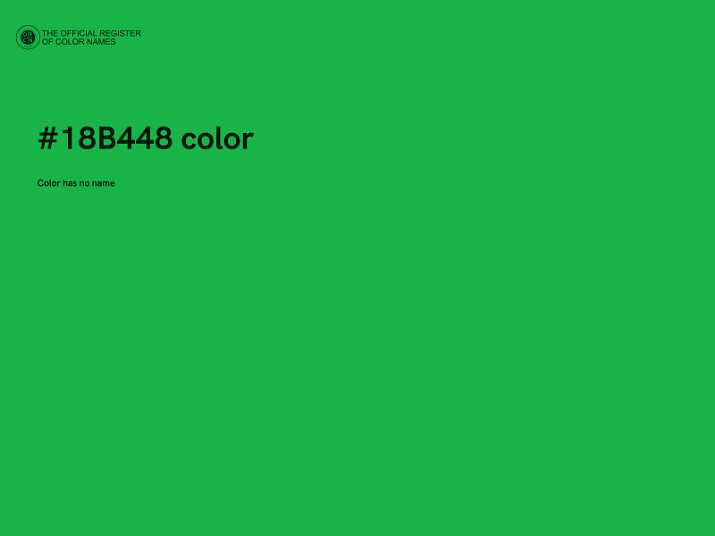 #18B448 color image