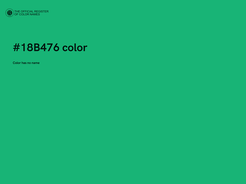 #18B476 color image