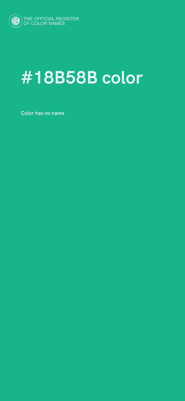 #18B58B color image