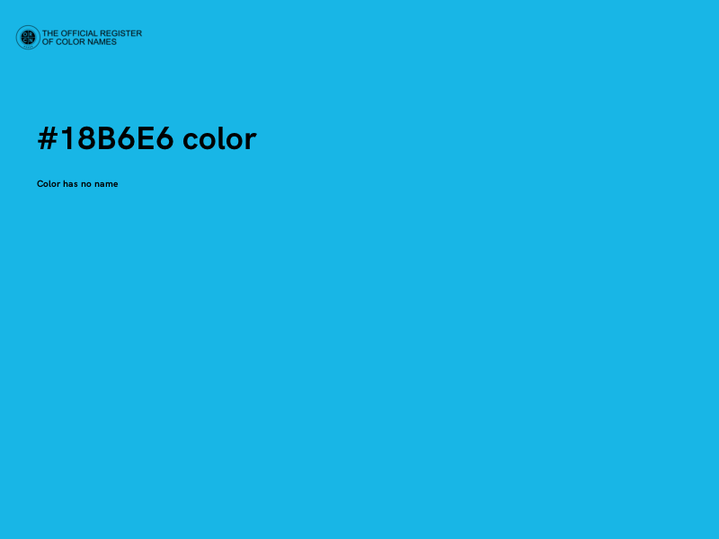 #18B6E6 color image