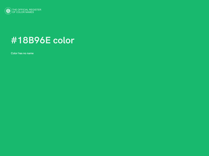 #18B96E color image