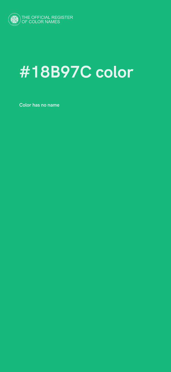 #18B97C color image