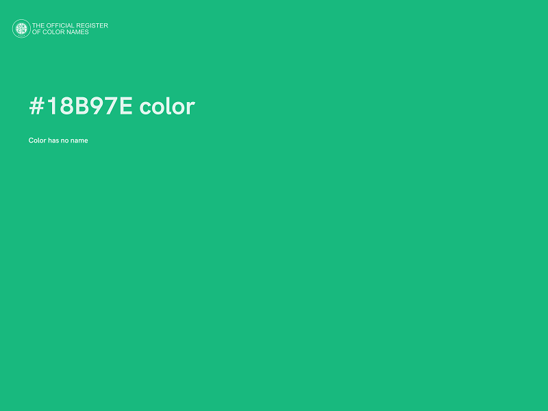 #18B97E color image