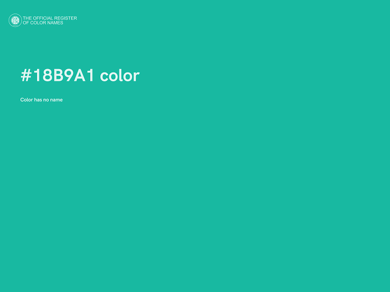 #18B9A1 color image