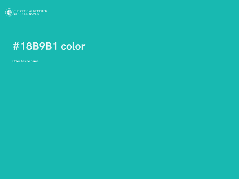 #18B9B1 color image