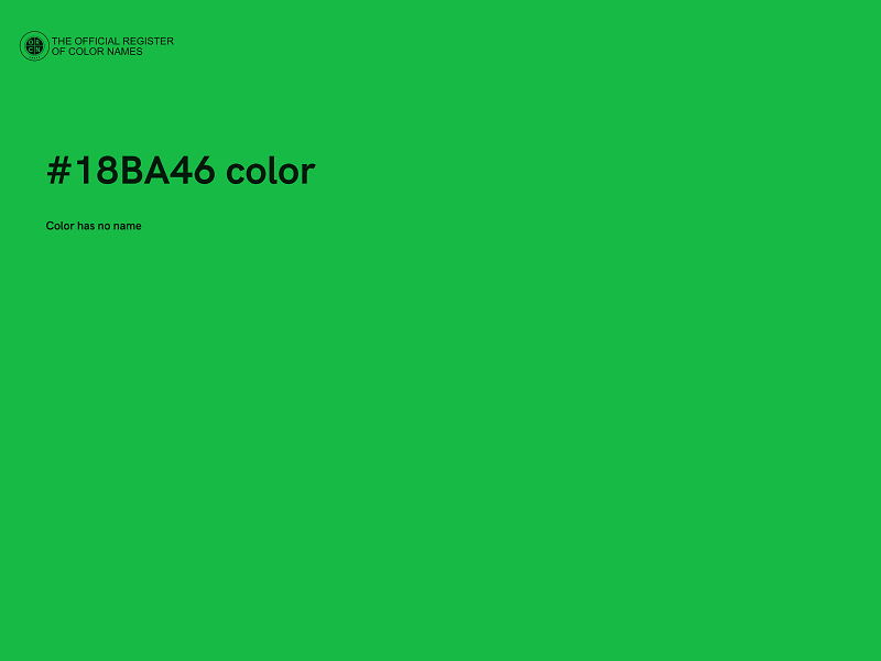 #18BA46 color image
