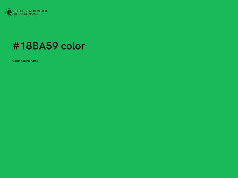 #18BA59 color image