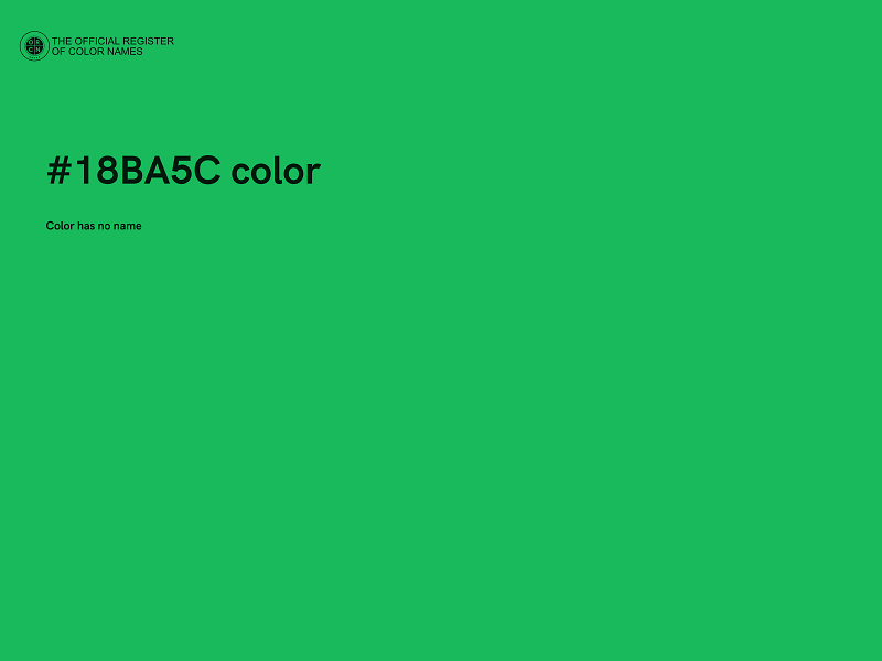 #18BA5C color image