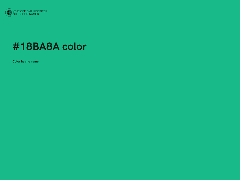 #18BA8A color image