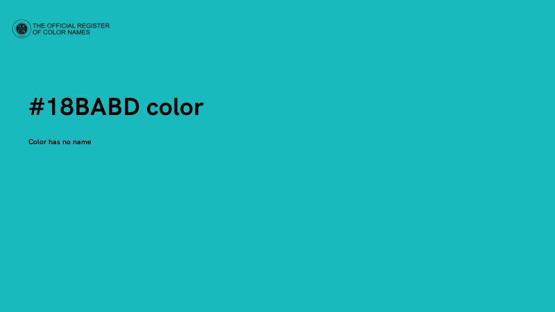 #18BABD color image