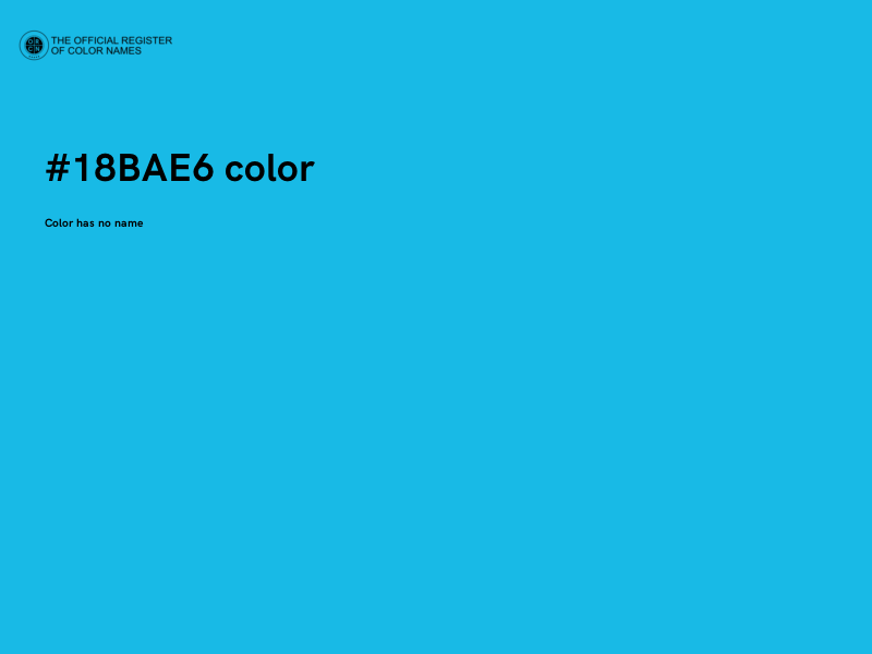 #18BAE6 color image