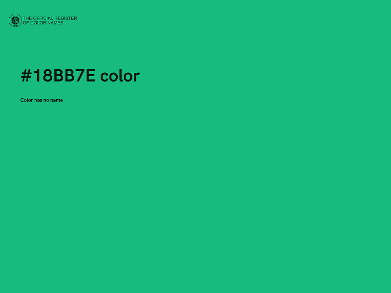 #18BB7E color image