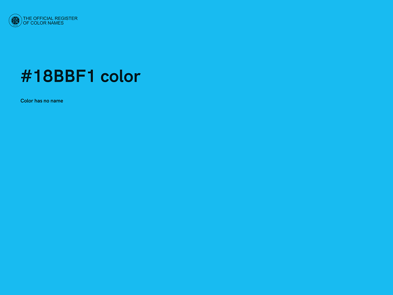 #18BBF1 color image