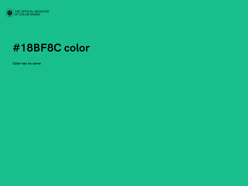 #18BF8C color image
