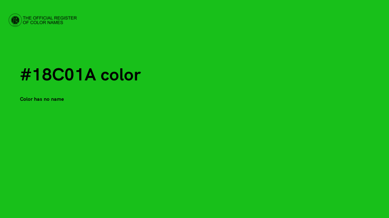 #18C01A color image