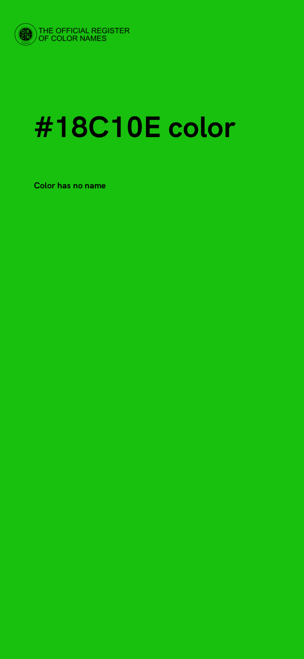 #18C10E color image