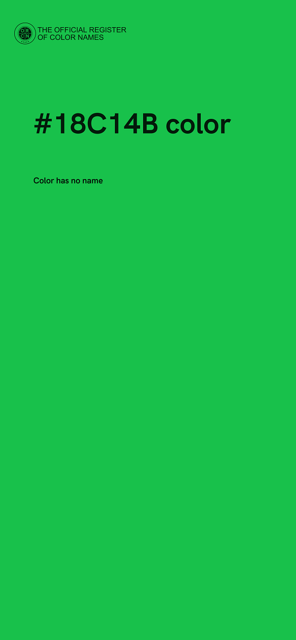 #18C14B color image