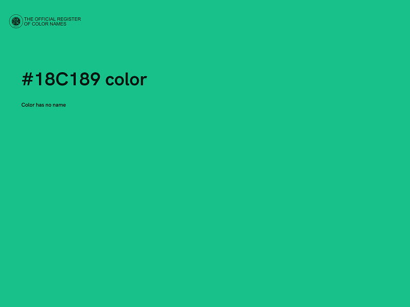 #18C189 color image