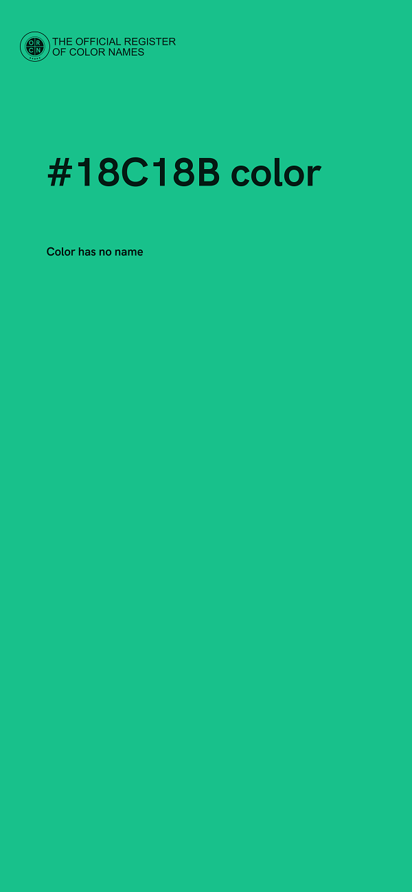 #18C18B color image