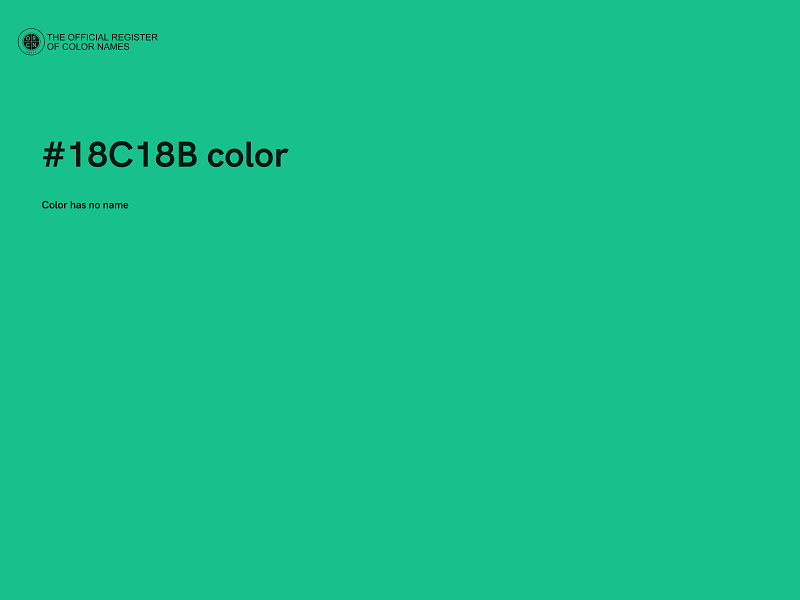 #18C18B color image