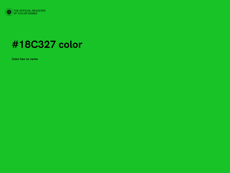 #18C327 color image