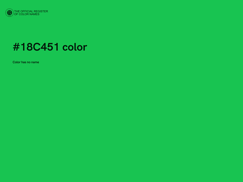 #18C451 color image