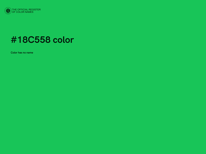 #18C558 color image