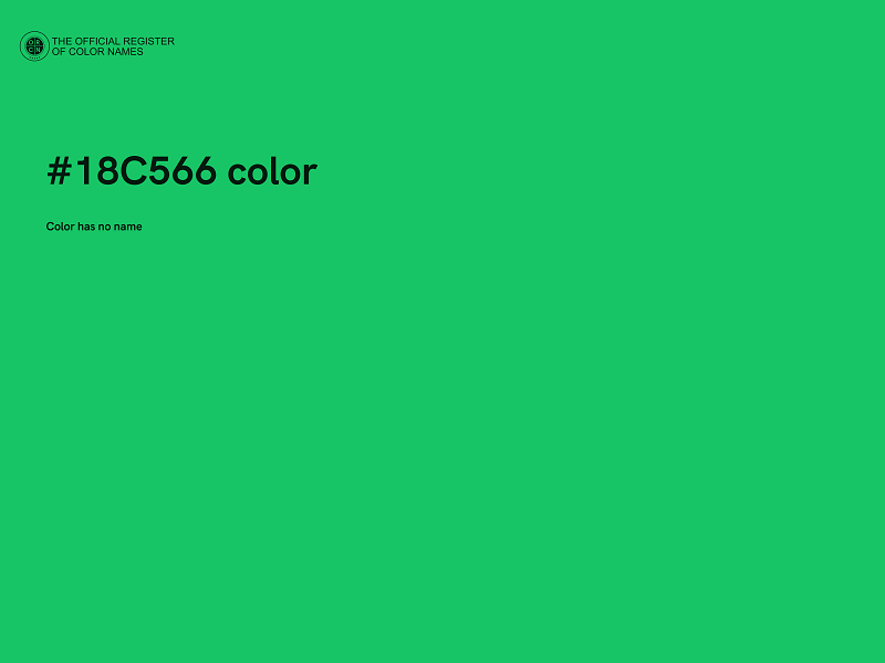 #18C566 color image