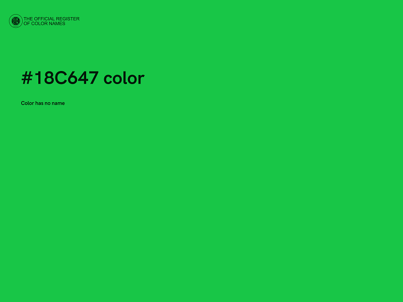 #18C647 color image
