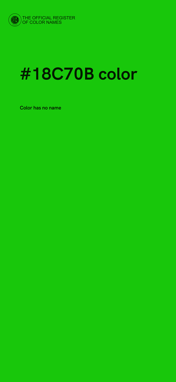 #18C70B color image