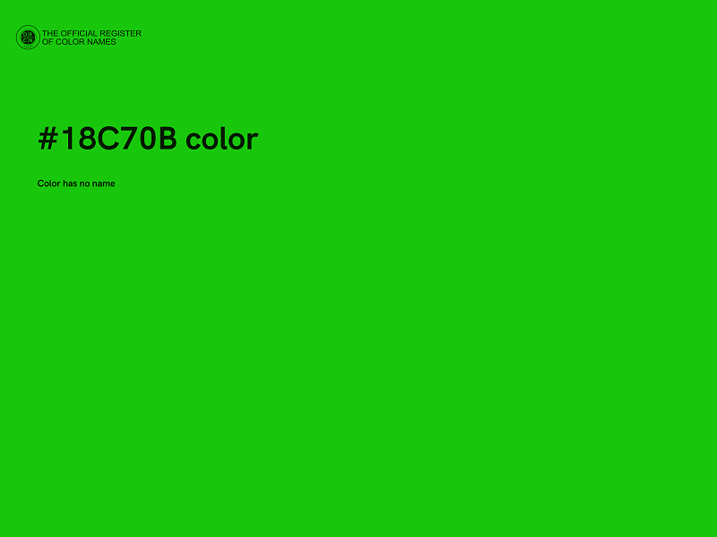 #18C70B color image